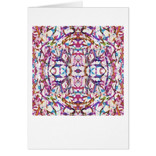 Pink Symmetrical Pattern Cards (Front)