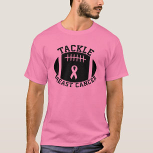 Pink tackle ball, breast cancer awareness T-Shirt