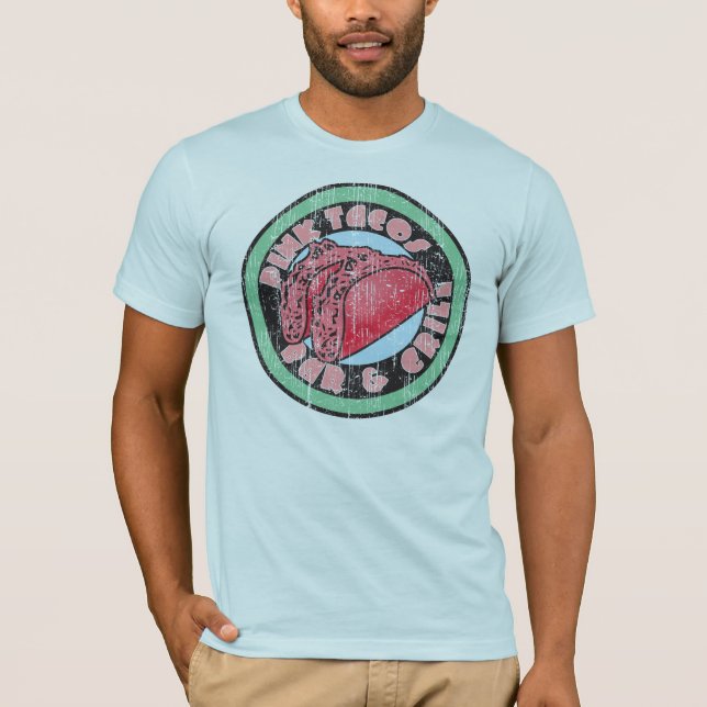 pink taco bar and grill T-Shirt (Front)