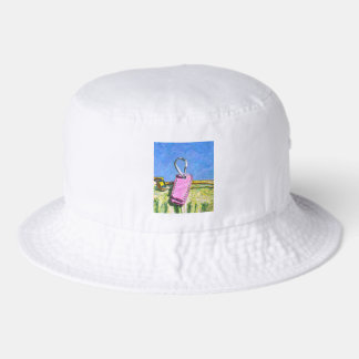 Pink Tag Bucket Hat
