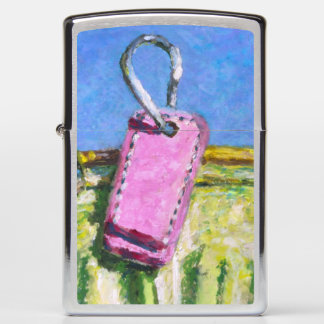Pink Tag Watch Zippo Lighter