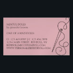 Pink Tailor Seamstress Alteration Needle Business Card Magnet<br><div class="desc">Pink Tailor Seamstress Alteration Needle</div>