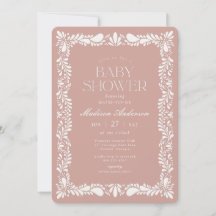 20 Spanish Baby Shower Invitations – Niña – Pink Theme – Invitaciones Para Baby Shower En Español - View #2