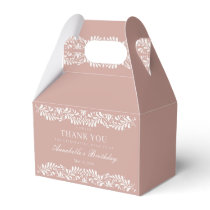 Pink Talavera Tile Spanish Fiesta Birthday Dessert Favor Boxes