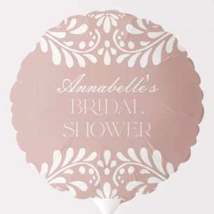 Pink Talavera Tile Spanish Fiesta Bridal Shower Balloon