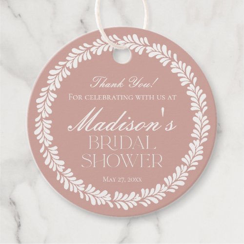 Pink Talavera Tile Spanish Fiesta Bridal Shower  Favor Tags