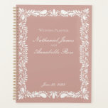 Pink Talavera Tile Spanish Fiesta Floral Wedding Planner<br><div class="desc">Everyone loves a fiesta! This collection is a stunning blend of elegance and cultural heritage, inspired by the traditional Mexican Clay Talavera tile patterns. The earthy dusty pink Terracotta floral border exudes sophistication and a touch of festive charm, making it perfect for your Spanish or Mexican inspired celebration. Whether you're...</div>