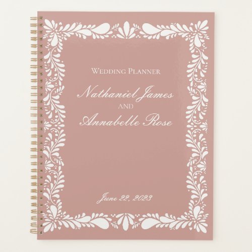 Pink Talavera Tile Spanish Fiesta Floral Wedding