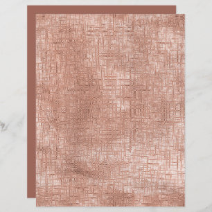 Pink Tan Chestnut Silk Texture Scrapbook Paper