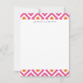 Pink Tangerine Ikat Pattern (Front)