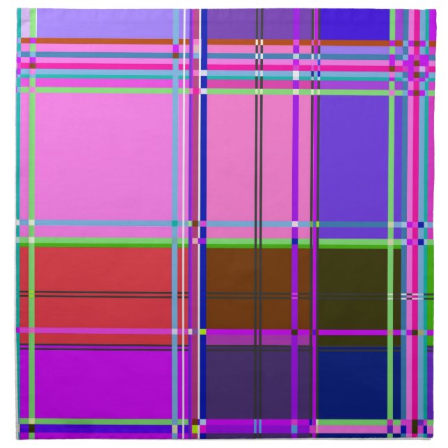 Pink tartan Fabric Pattern Cloth Madras (Front)
