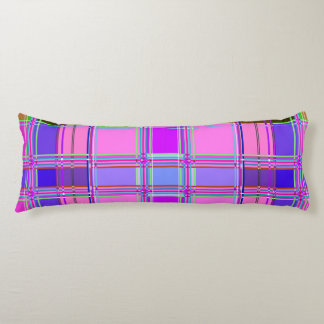 Pink tartan Fabric Pattern Cloth Madras Body Pillow