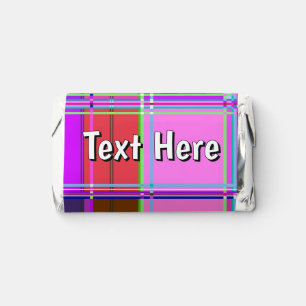 Pink tartan Fabric Pattern Cloth Madras Hershey's Miniatures