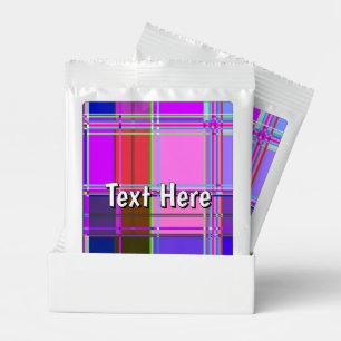 Pink tartan Fabric Pattern Cloth Madras Margarita Drink Mix