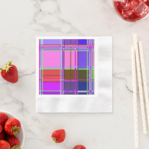 Pink tartan Fabric Pattern Cloth Madras Napkins