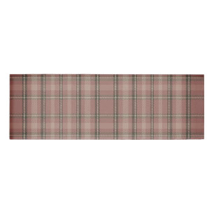 Pink Tartan Name Tag