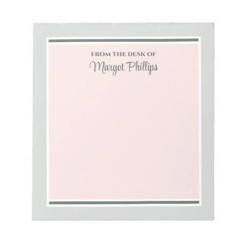 Pink  Taupe Graphics Notepad Template