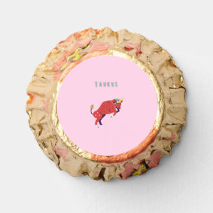 Pink Taurus, zodiac, star sign print Reese's Peanut Butter Cups