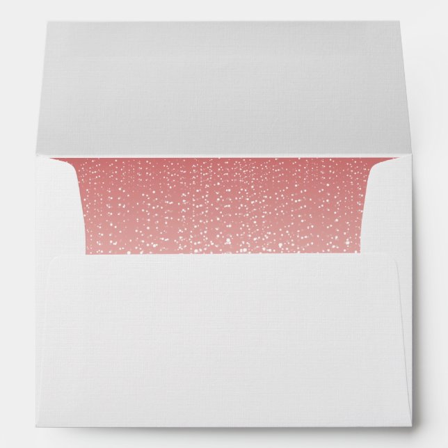 Pink Tea Envelope Sparkling Wedding Collection (Back (Bottom))