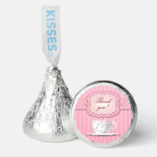 Pink Tea Party Bridal Shower Hersheys Kisses