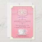 Pink Tea Party Bridal Shower Invitation