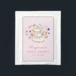 Pink Tea Party Drink Mix<br><div class="desc">Delight your guests with our Pink Tea Party Drink Mix. This elegant blend is packaged with hand-painted watercolor florals in deep purple, dusty blue, and blush pink, complemented by cream and gold teacups and a cute pink butterfly on a blush pink background. Perfect for creating a memorable and cohesive bridal...</div>