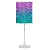 Pink glitter hot sale table lamp