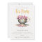 Pink Teal Gold Floral Teacup Birthday Tea Party 
