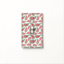 Pink, Teal, White Paisley Light Switch Cover