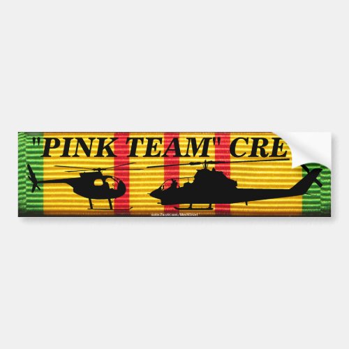 Pink Team Crew _ VSM Ribbon Bumper Sticker