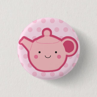 Pink Teapot Button