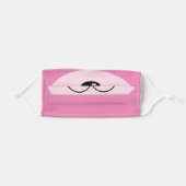 Pink Teddy Bear Animal Face Funny Cute Cartoon Adult Cloth Face Mask (Front, Folded)