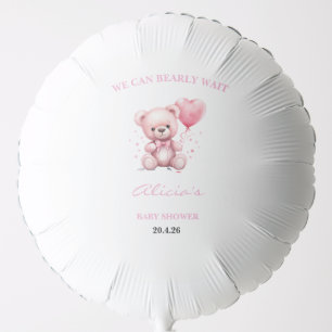 Pink Teddy Bear Baby Shower Balloon