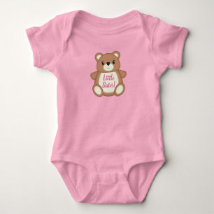 Pink Teddy Bear Baby Shower Bodysuit