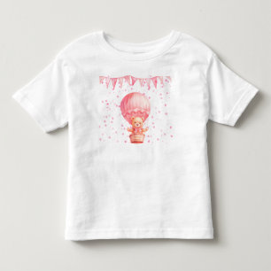 Pink Teddy Bear Balloons  Toddler T-shirt