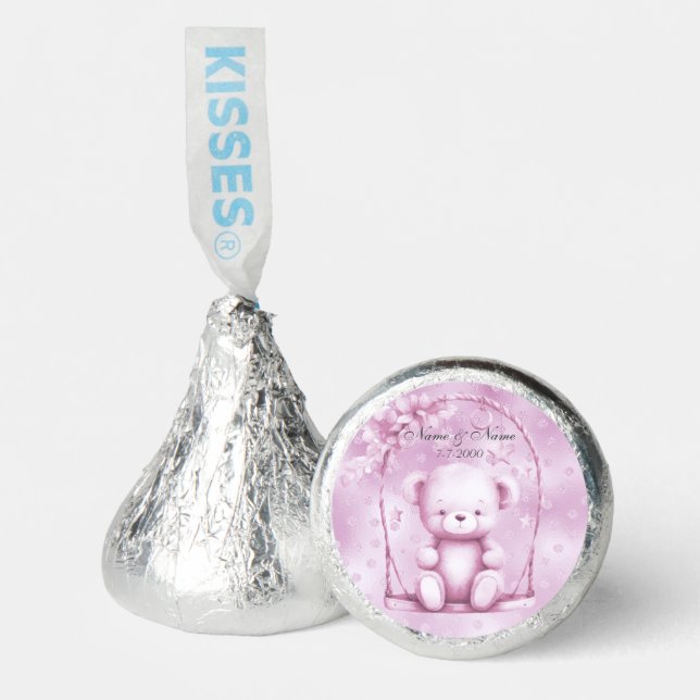 Pink Teddy Bear Hershey®'s Kisses® (Front)