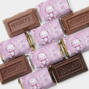 Pink Teddy Bear Hershey's Miniatures