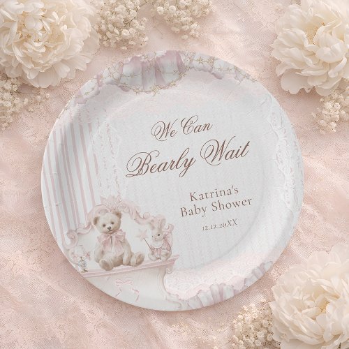 Pink Teddy Bear Nursery Baby Girl Shower