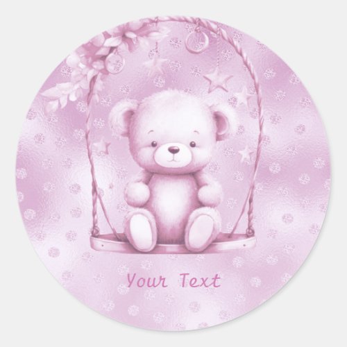 Pink Teddy Bear Sticker