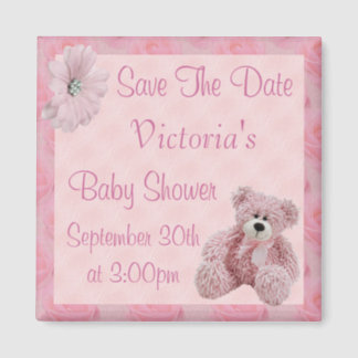 Baby Shower Save The Date Refrigerator Magnets | Zazzle