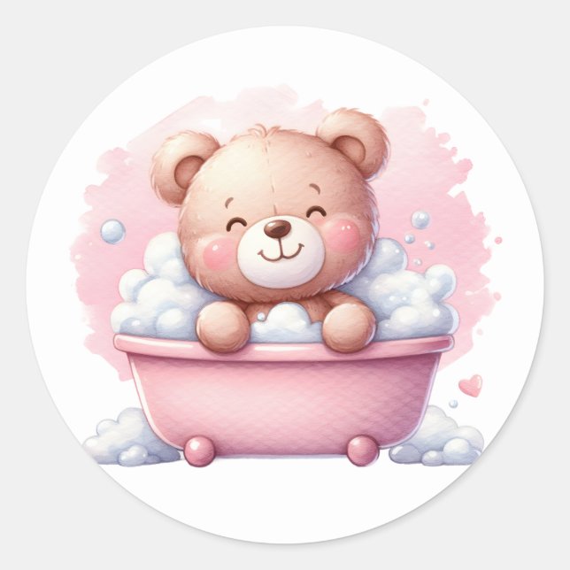 Pink Teddy Stickers (Front)