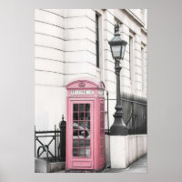pink telephone vintage aesthetic