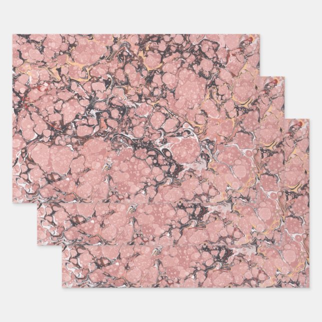 Pink Tennessee Marble Wrapping Paper Sheets (Set)