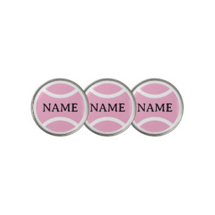 Pink tennis ball custom golf ball marker coins