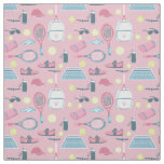 pink tennis racket ball court equipment fabric