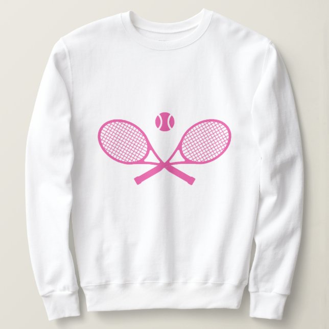 Pink Tennis Sweatshirt (Design Front)