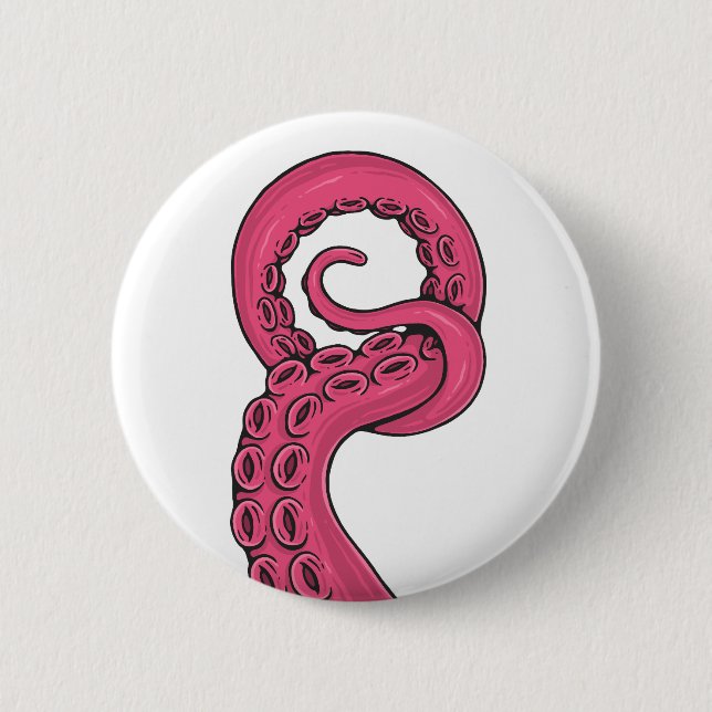 Pink Tentacle Button (Front)