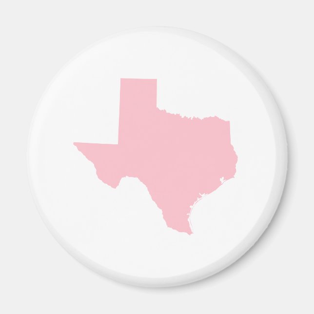 Pink Texas Magnet (Front)