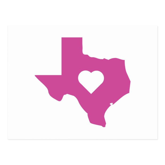 Pink Texas Post Cards