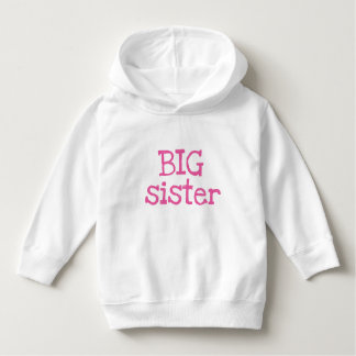 Pink Text Big Sister Hoodie
